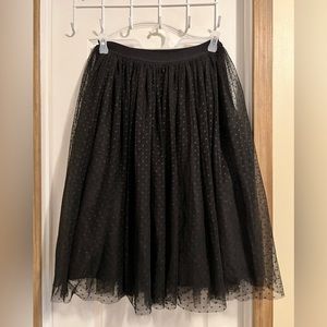 Tulle black skirt.